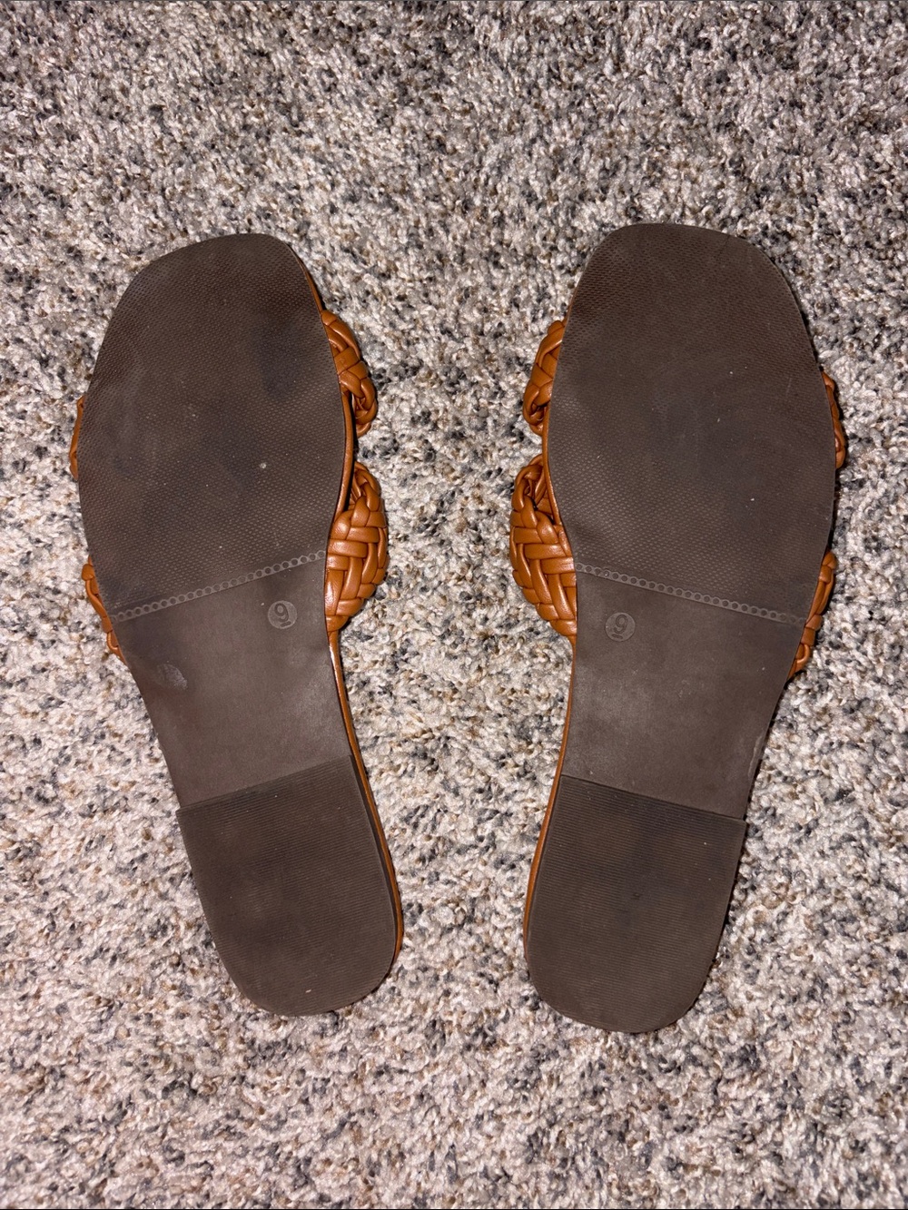 Serra Braided Slide Sandals in Cognac Brown - Picture 4 of 4